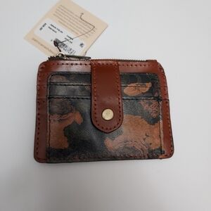 Patricia Nash Cassis Denim Fields RFID Card Holder.